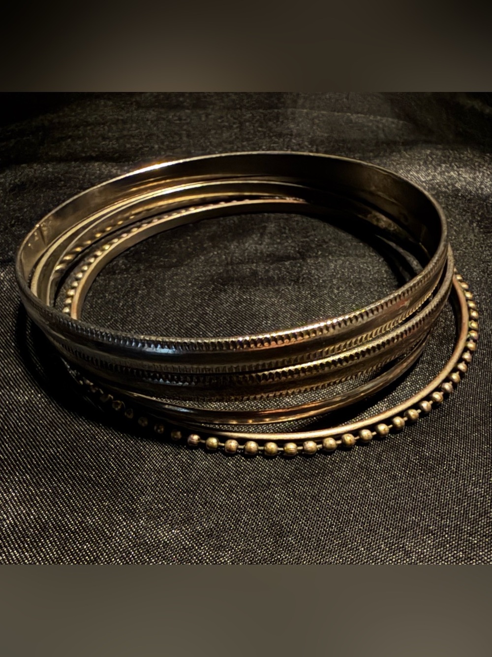 Vintage Tribal Bangle Bracelet Set